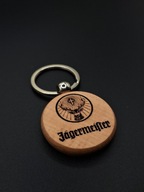 Drewniany brelok Jägermeister – grawer z logo, prezent