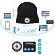 CZAPKA BLUETOOTH Z ŚWIATŁEM LED I SŁUCHAWKAMI