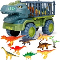 CIĘŻARÓWKA DINOZAUR T-REX | TRANSPORTER | FIGURKI