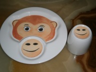 VILLEROY&BOCH Animal Friends Plate TALERZYK KUBEK MAŁPKA