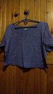 Fioletowy crop top M L XL