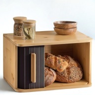 CHLEBAK POJEMNIK NA CHLEB BAMBUSOWY 33x23 PRZESUWANE ZACHOWUJE ŚWIEŻOŚĆ