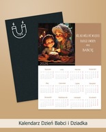 Kalendarz 2026 magnetyczny Dzień Babci i Dziadka | Różne wzory