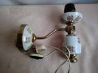 Stary sprawny kinkiet mosieżny - Lampa z czasów PRL
