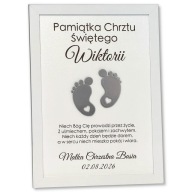 PAMIĄTKA CHRZTU ŚWIĘTEGO PREZENT NA CHRZEST RAMKA PERSONALIZOWANY