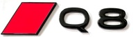 Audi Q8 e-tron emblemat znaczek napis logo metal czarny