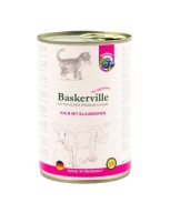 Mokra karma dla kociąt Baskerville. Cielęcina z jagodami, 400 g