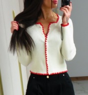 ROBERTA BIAGI dzianinowy sweter/kardigan r.UNI