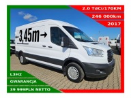 FORD TRANSIT L3H2 2.0 TDCI/170KM KLIMATYZACJA TEMPOMAT CZUJNIKI KAMERA