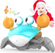 Interaktywny KRAB dla Niemowląt PEŁZAJĄCY TAŃCZĄCY Gra "ZŁAP KRABA"