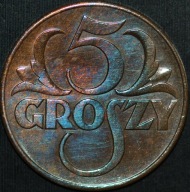 5 groszy 1939 - piękny egzemplarz