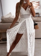 SUKIENKA biała haft angielski haftowana z szortami