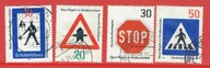 Niemcy Mi 665-668 Bezpieczeństwo na drogach Znaki drogowe