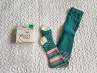 Wola rajstopy zielone i paski nowe roz 116-122