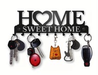 Wieszak na Klucze SWEET HOME| Czarny Metal| AS