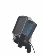 Mikrofon Nor-Tec ze światłem LED do gier i podcastów