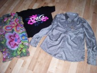 KOMPLET 3 BLUZKI - roz. S + GRATIS