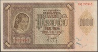 Chorwacja 1000 kuna 1941 - G1 - stan bankowy UNC
