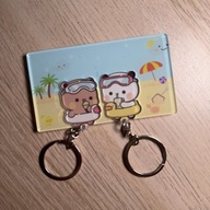 Wieszak na klucze - Zestaw z Akrylowymi Brelokami Bubu i Dudu