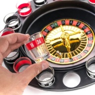 Ruletka imprezowa z kieliszkami – gra alkoholowa 16 kieliszków + kulki