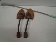 Prawidła drewniane do butów stare + długa łyżka