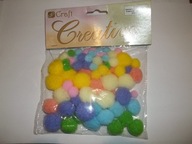 POMPONY DEKORACYJNE 78SZT