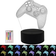 LAMPKA NOCNA LED Pad Gamer Gadżet BIURKOWA NA BIURKO 3D RGB PILOT