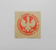 TORUŃ DOWÓDZTWO OKRĘGU KORPUSU - ZNACZEK WOJSKOWY lata 20-te ORYGINAŁ II RP