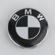 Dekielki BMW czarno biały 68mm 4 sztuki