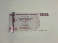 Zimbabwe - 750000 dolarów - 2007 - UNC