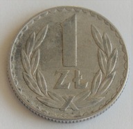 1 ZŁOTY ALUMINIUM POLSKA 1978 R. BEZ ZNAKU MENNICY