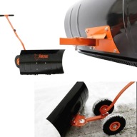 PŁUG DO ŚNIEGU NA KOŁACH 75 CM WYGODNE ODŚNIEŻANIE ZIMA