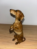 Hutschenreuther Figurka Porcelanowa Pies Jamnik Okazja