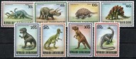 REP.CENTR.AFR. dinozaury Mi 1312-19**