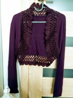 Krótki sweterek, bolerko rozmiar S