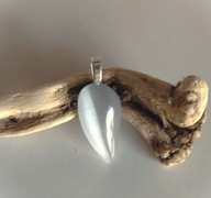 Oryginalny wisior ŁEZKA - kwarc kocie oko