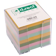 Kostka papierowa w pojemniku kolorowa NK NIEKLEJONA 85x85x75 - 800 kartek
