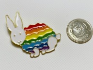 Broszka Tęczowa Armia Królik LGBT Tolerancja