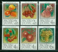 WĘGRY ** OWOCE Mi 3848-53