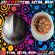 Zabytkowy hełm strażacki zakładowej straży pożarnej - EPO-TRANS TYCHY