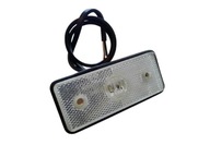 Światło Lampa obrysowa przednia biała +odblask led 12V diodowa