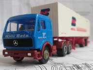 ~*~ ORYGINALNY HERPA..M-B NG..NACZEPA Z KONTENEREM 40FT..WILLI BETZ ~*~