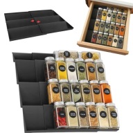 ORGANIZER NA PRZYPRAWY WKŁAD DO SZUFLADY REGULOWANY STOJAK 2 SZT. ZESTAW