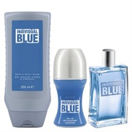 AVON Zestaw Zestaw Individual Blue Woda toaletowa Żel Antyperspirant