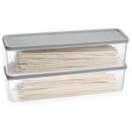 2 X WĄSKIE PUDEŁKA DO PRZECHOWYWANIA SPAGHETTI Z POKRYWKAMI DO KUCHNI, WĄSK
