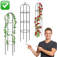 PERGOLA OGRODOWA METALOWA NA RÓŻE DZWON 200 CM STOJAK DO PNĄCZY | WIDESHOP