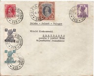 POCZTA POLOWA 2 KORPUSU nr 113 -koperta -znaczki INDIA POSTAGE- 1943 rok