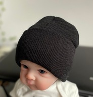 Beanie czapeczki ciepłe dla noworodków 0-6m