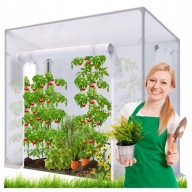 SZKLARNIA OGRODOWA 1m² TUNEL FOLIOWY 200X78X178CM, POMIDORY, KWIATY, SAŁATA