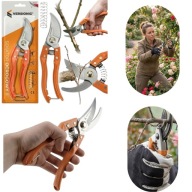 SEKATOR NOŻYCE OGRODOWE RĘCZNY DO KRZEWÓW ŻYWOPŁOTÓW KWIATÓW STAL VERGIONIC